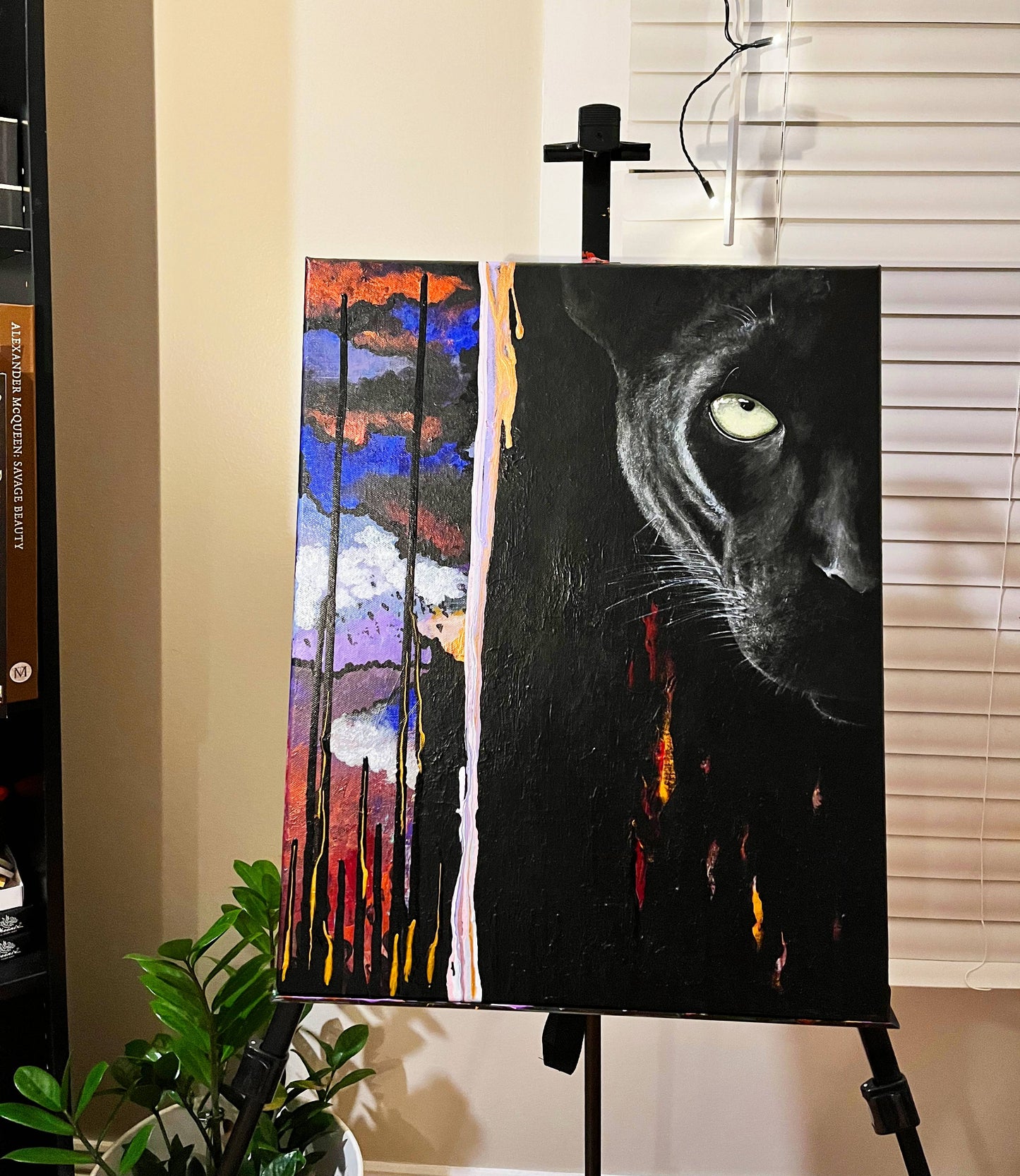 Panther || Original acrylic painting