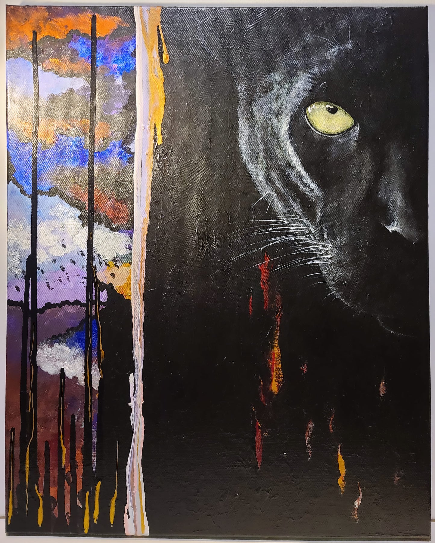 Panther || Original acrylic painting