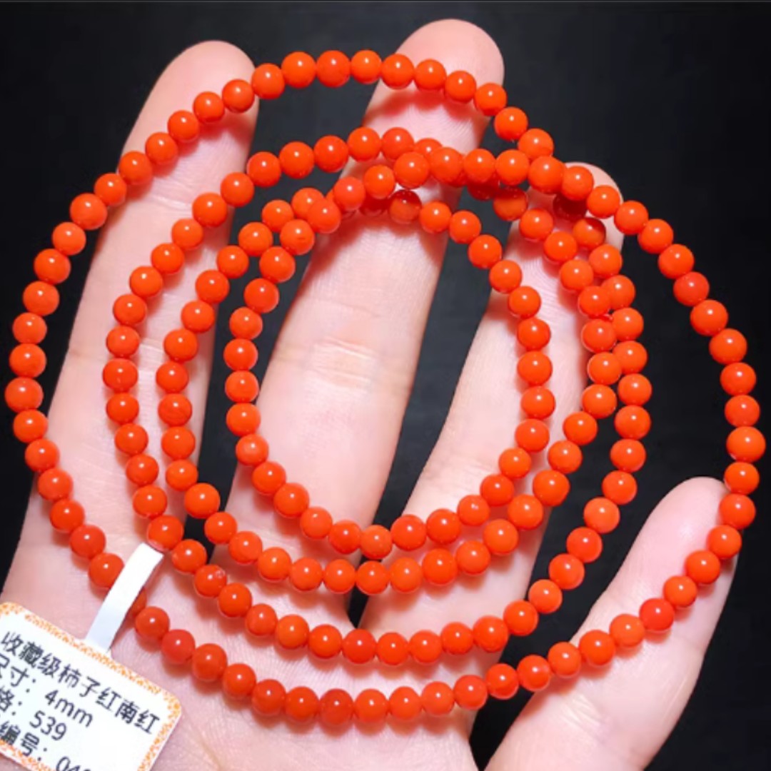 Grade A Red Agate Gemstone Buddha Beads Bracelet