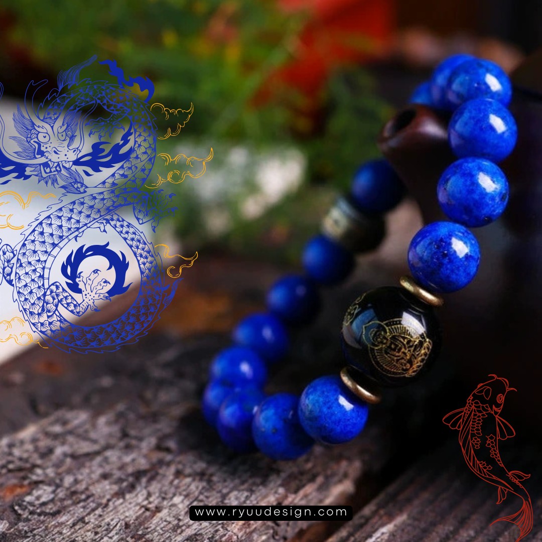 Grade A Lapis Lazuli Buddha Beads Bracelet