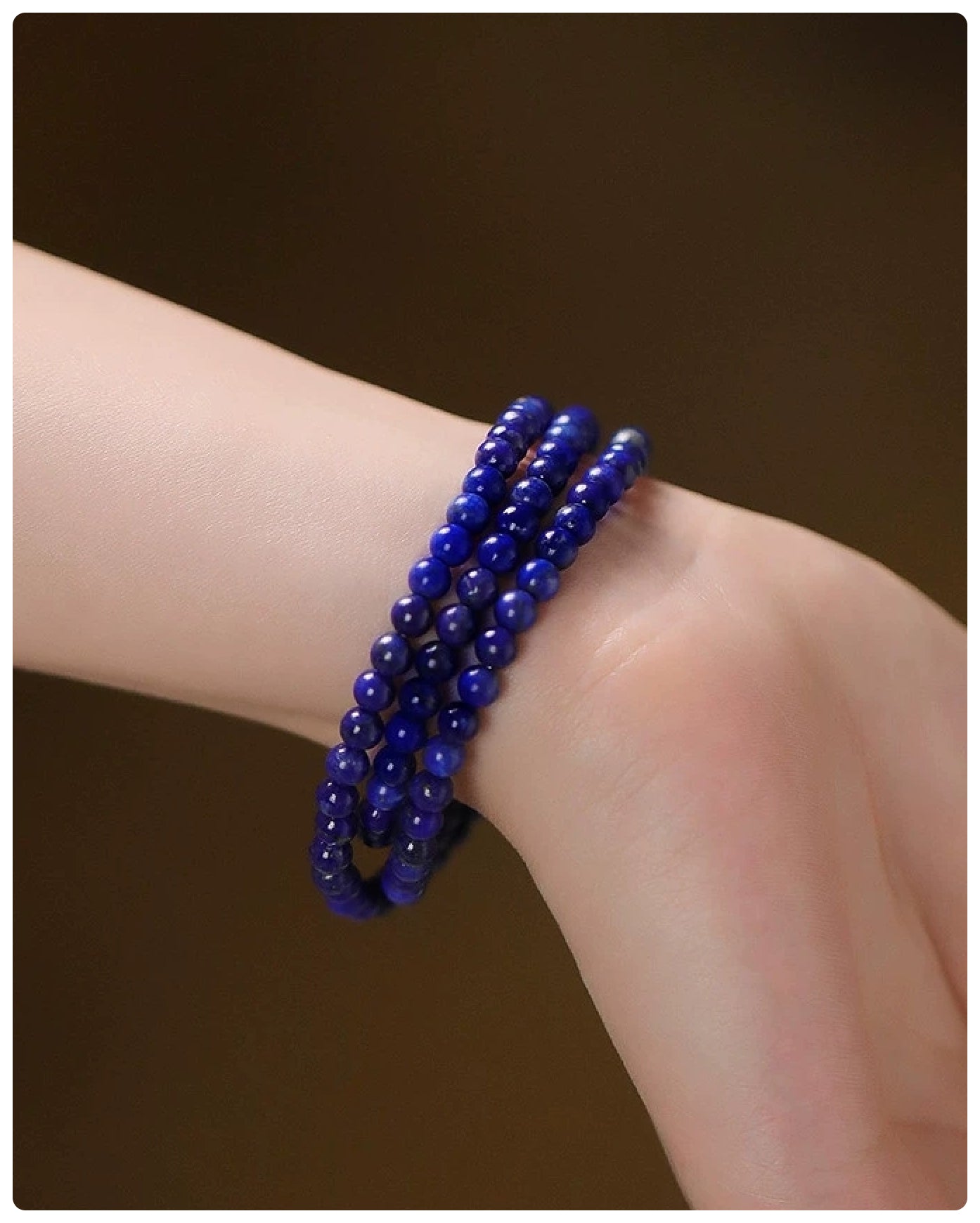 Grade A Lapis Lazuli Buddha Beads Bracelet